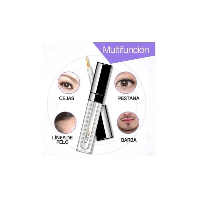 Serum Fortalecedor Crecimiento Pestaña Fórmula Concentrada F Negro