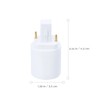 OSALADI 4 Pieces G24D Conversion Lamp Head E12 Female Plug