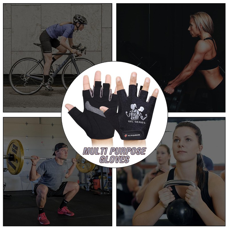 H Force LTD Gym Gloves (Without Wristband, Small)