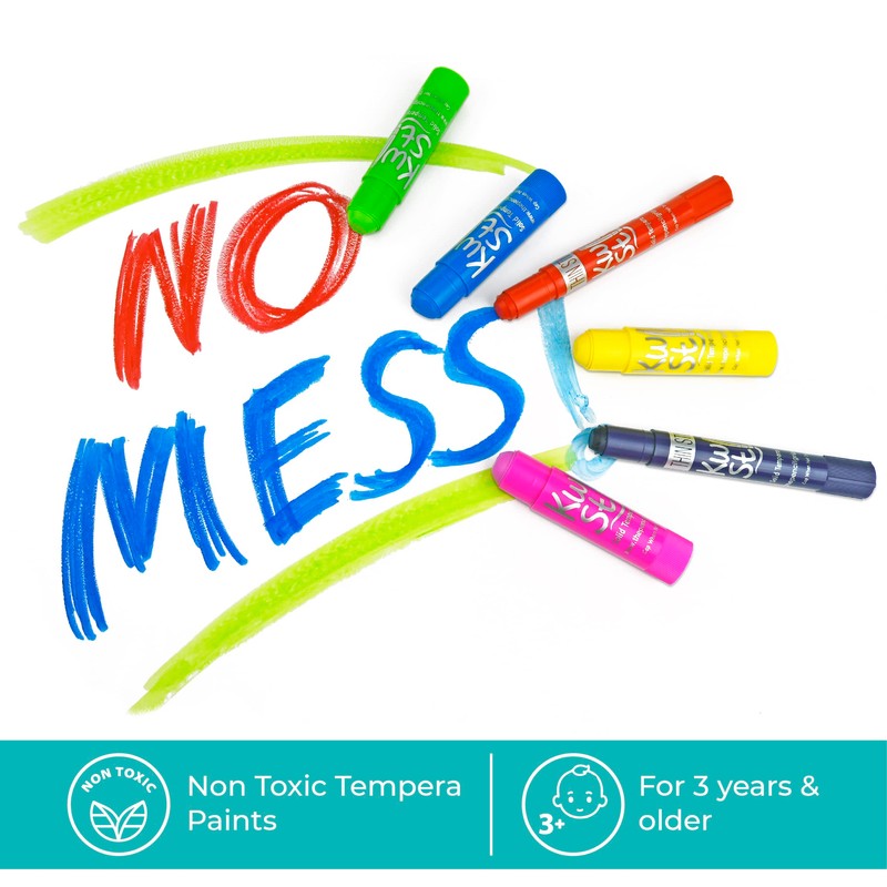 The Pencil Grip Kwik Stix Solid Paint Pens, Tempera Paint