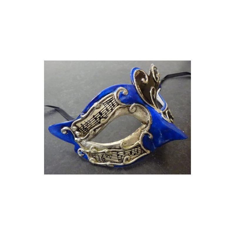 QUALITY BLACK BLUE & SILVER THEATRICAL MUSICAL NOTES / SCRIPT