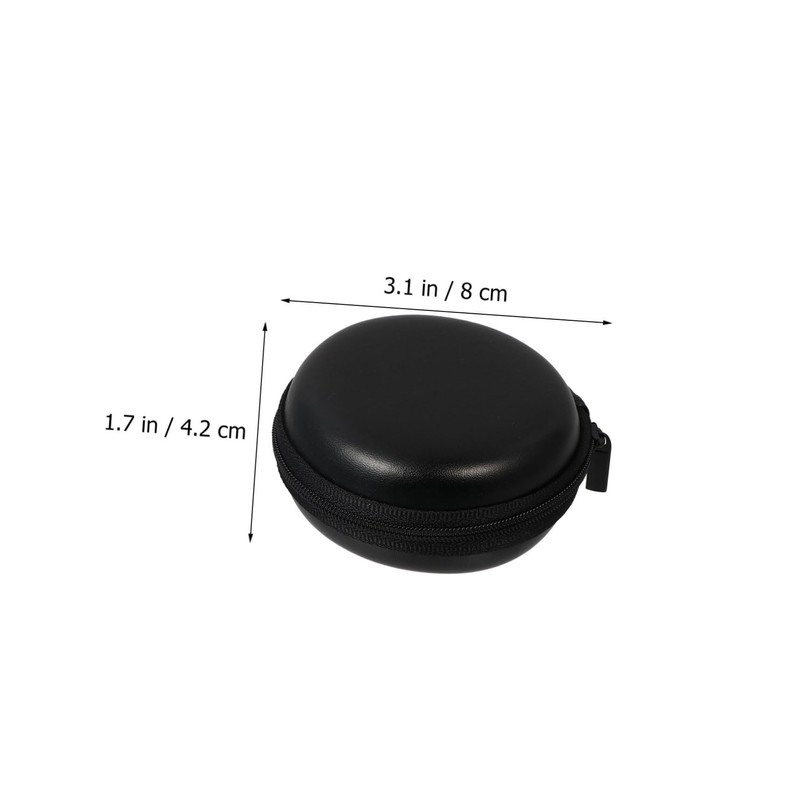 OSALADI 6pcs Black Earphone Storage Cases Headset Bags Zipper for