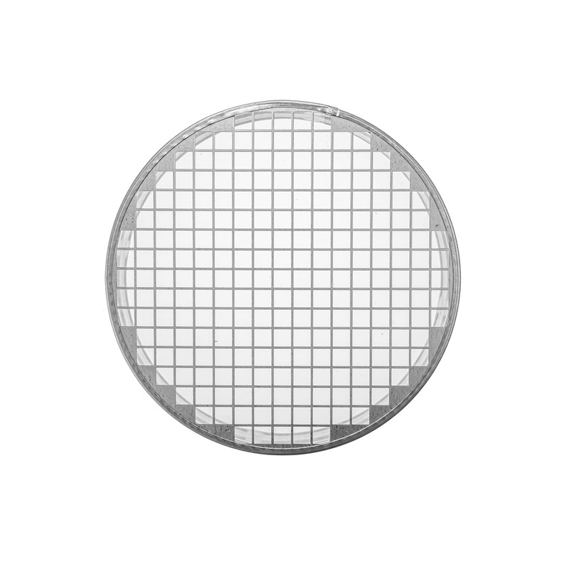 200mm Duct End Cap with Aluminium Mesh - Round Stainless