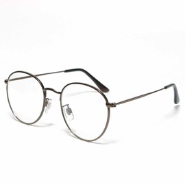 Berkut Fashionable Date Glasses, Black Butch, Gold Butch, Unisex, Retro Fashion Glasses, Copper Brown x Clear