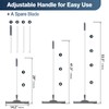 AZLIFEEU Adjustable Floor Squeegee with Replaceable Blade - Long Handle