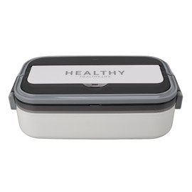 Bento Lunch Box 316 Stainless Steel 700ml Capacity Leakproof Microwave Safe Bento Container for School Office White