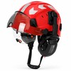 Safety Helmet with Built-In Visor & Removable Earmuffs – Style