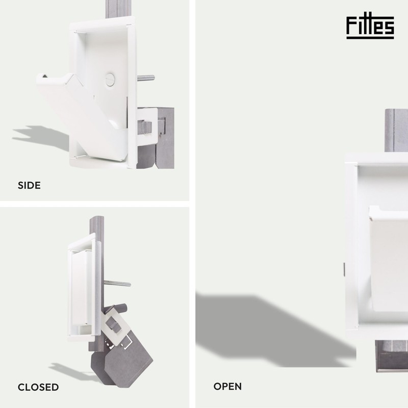 Fittes Framed Hideaway Hook [Luxe], Foldable Recessed Wall Mount Hooks