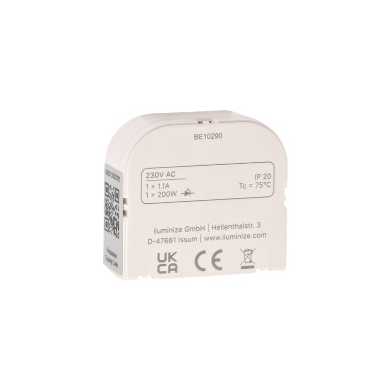 iluminize Azoula Dimming Actuator Mini, Zigbee Protocol, Energy Sensors Integrated,