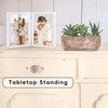 SNXJWA 8x10 Picture Frames Double White Photo Frame Folding Vertical