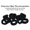 10 Pcs Black Scrunchie for Women, Ymapinc Elastic Black Hair