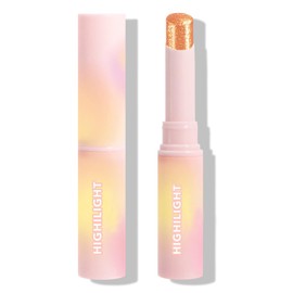 Light Brown Jelly Eye Shadow Stick, Sparkly Glitter Pearlescent Shimmer Eyeshadow Eyeliner Brightener Crayon, Highly Pigmented, Ultra Creamy, Lightweight, Buildable Formula, 0.65 Oz, Long-lasting