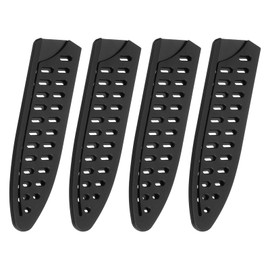 uxcell 4Pcs Knife Cover Sleeves Blade Edge Guards for 6" Chef Knife Blade Edge Protector Cover Universal Knife Sheath for Kitchen, Black