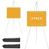 2 Pack Portable Easel Stand for Painting Canvas, 63" Metal