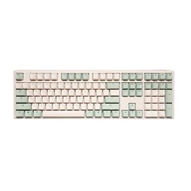 Ducky One 3 Matcha 100% Mechanical Keyboard: Quack Mechanics Dampening, Hot-Swappable Cherry MX Brown Switches, High-Density PBT Tripleshot Keycaps, no RGB, US