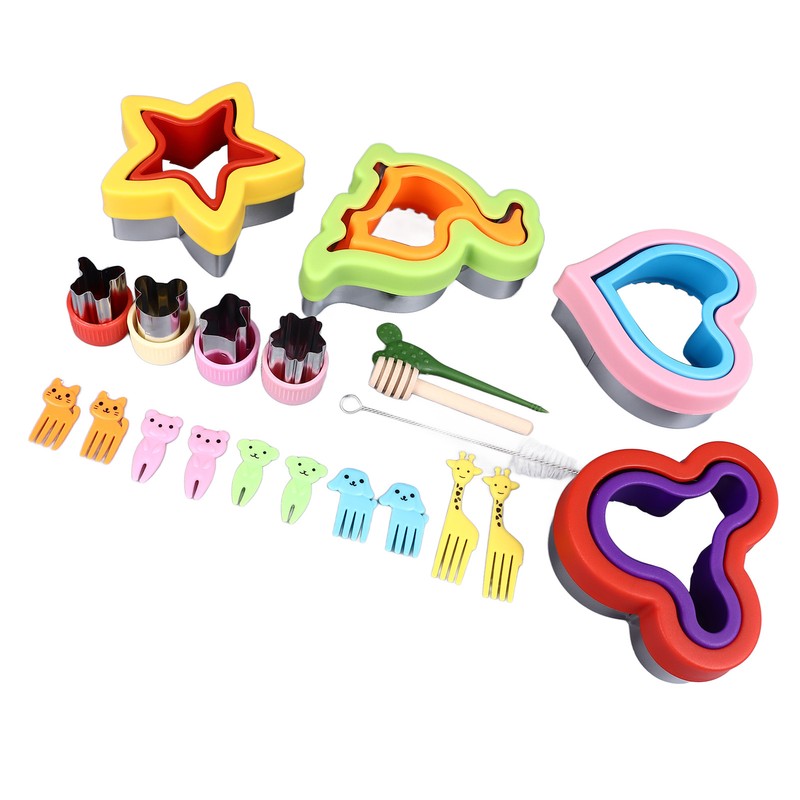 21PCS Sandwich Cutter and Sealer Bread Sandwich Shaper Dinosaur Star