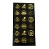 Storm&Lighthouse Gold Holographic Christmas Foil Stickers - 180 Assorted Round
