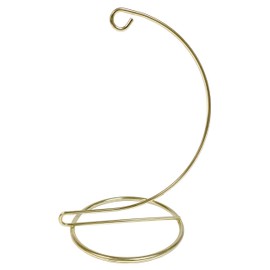 National Artcraft® 7" Brass-Plated Ornament Display Stand - Fits Objects Up to 4-1/2"H x 5" (Pkg/1)