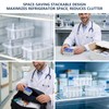 Hounyou 3Pcs Peptide Storage Case for Fridge, 10 Slots 3ml