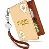 Pretimo Chick, Animal, Character, Fried Egg, Bifold with Reel Strap,