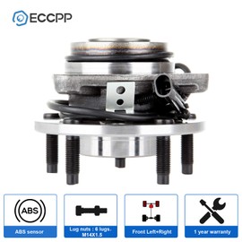 ECCPP Replacement for Front Wheel Hub Bearing Assembly 5-Lugs W/ABS for 97-05 Chevy Blazer 97-04 S10 97-05 GMC Jimmy 97-04 Sonoma 4WD 513124 2pcs