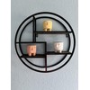 Admired By Nature, 18" Mounted Iron Circle Hanging Storage Shelving