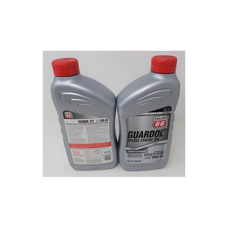 Phillips 66 15W40 Guardol Diesel Oil Quart 1077867 (Pack of