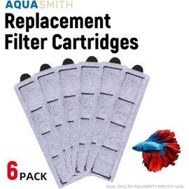Small Filter Cartridge Compatible Filters, Aquarium Fish Tank Filter Cartridges Replacement for Aquarium Filters Size 2.5/6