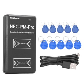 NFC Card Copier IC Card Reader ID Key Writer 125KHz‑13.56MHz with 5pcs T5577 Key 5pcs UID Key