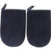 2 Piezas Aplicar Guantes Guante Sol para Bronceador Negros para