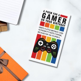 Face Ache, Birthday Card for Him, A Poem for a Gamer on Your Birthday Male Birthday Card, Funny Birthday Card for Him