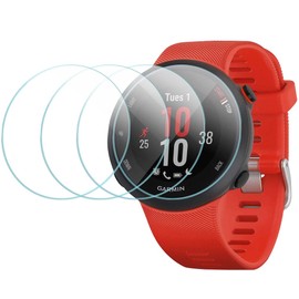 Diruite 4 Stück Displayschutz für Garmin Forerunner 55/45/45S/245/245 Music Schutzfolie,HD Glas Displayschutzfolie für Garmin Forerunner 55/45/45S Intelligente Uhr [Anti-Kratzen]