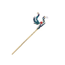 Chinese Style Antique Cloisonne Pearl Hair Sticks Daily Simple Hair Pin Women Children Hanfu Headdress Burning Blue Hair Accessories