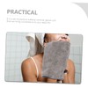 FOMIYES 3pcs Microfiber Facial Cleaning Gloves Comfortable Makeup Remover Mitts