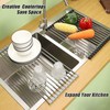 YounBeauty Roll Up Dish Drying Rack Rollable Stainless Steel Kitchen