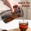 Glass Coffee Carafe with Wood Heat-Resistant Layer, Coffee Decanter Coffee