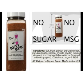 Bad Byron's No Sugar No MSG All Purpose Spicy Bad Byron's Butt Rub Barbecue Seasoning 26 oz