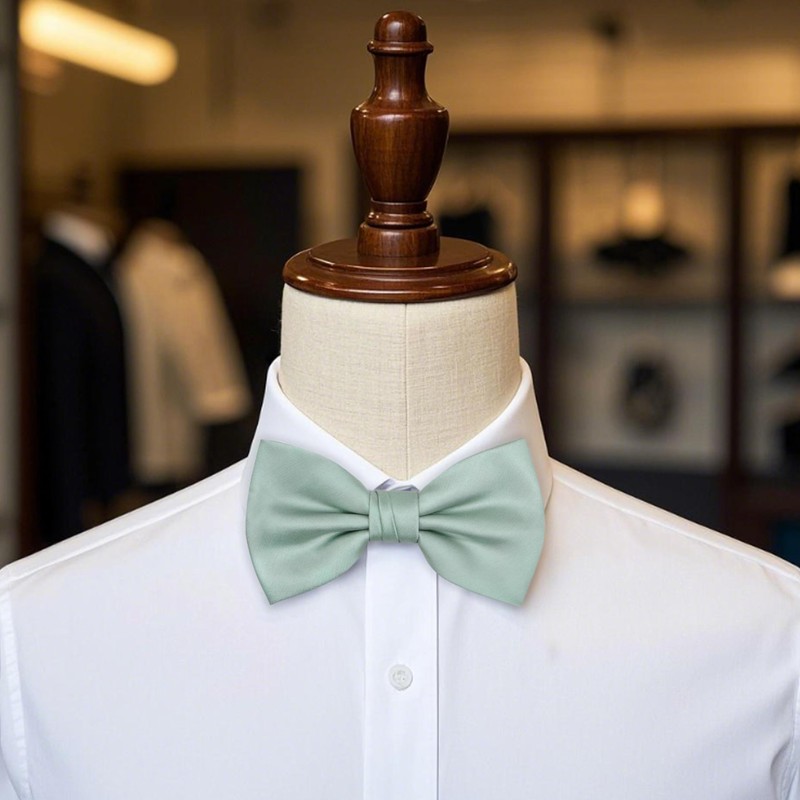 OCIA Men's Oziact Pattern Bow Tie, Deep Sage