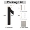 Large Black Brushed Modern House Number -230mm Height - Made