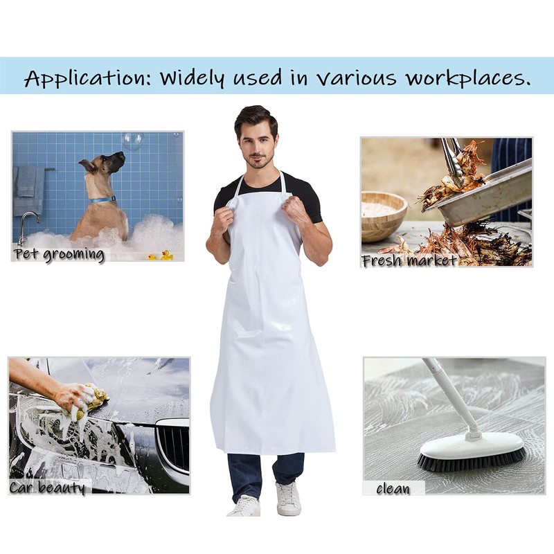 Nanxson Unisex PVC Waterproof Aprons Work Apron Meat Apron Butcher