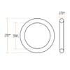 sourcingmap Nitrile Rubber O-Rings 100mm OD 93mm ID 3.5mm Width,