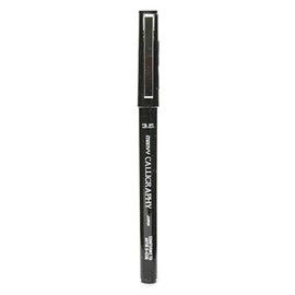 Marvy Uchida 6000 Calligraphy Pens Black 3.5 mm Medium [Pack of 12 ]