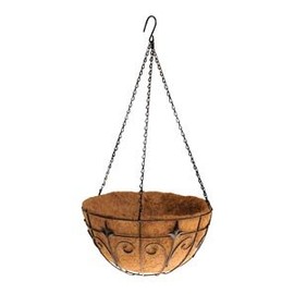 Fleur De Lis Hanging Basket - 14 Inch