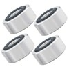Housoutil 4pcs Aluminum Alloy Speaker Isolation Feet Pads Anti- Base