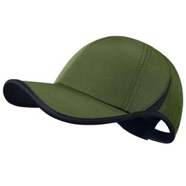 GADIEMKENSD Performance Running Hat Mens Quick Dry Plain Baseball Cap with Breathable Mesh Golf Dad Hat Soft Cooling UPF for Tennis Hiking Workout Gym Hunting Outdoor Sports Pine Green