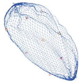 ORFOFE Indoor Beach Fishing Net Wall Ornament Decorative Thickened Style Shells for Nursery Living Room Office Decor