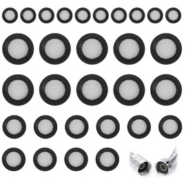 MUNTE Dichtungsringe Set, 30 Stück Gummi Unterlegscheiben, Enthält 3/4 1/2 1 Zoll, Duschkopf Dichtung mit Filter, Gute Abdichtung, für Duschen, Schläuche, Wasserhähne