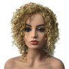 Wiginway Women Wigs Medium Curly Gold Wigs Synthetic Wig For