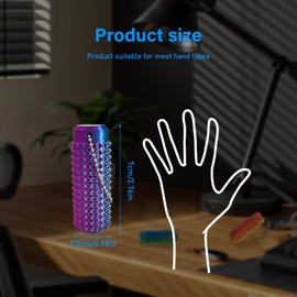 Fidget Keyring, 3 PCS Blue, Pink and Purple Spiky Grippie Stim Keychain, Portable Raised Keychain Spiky Keyring Sensory Toys for Stress Reduction and Focus, Novelty Gifts for Friends