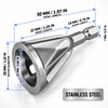 5 Pack Stainless Steel External Deburring Chamfer Tools with 7mm
